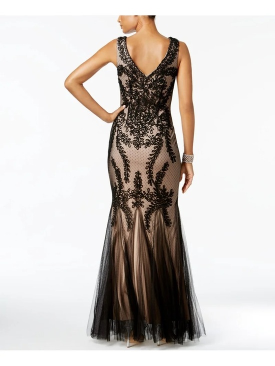 Betsy & Adam Dresses & Skirts - Betsy & Adam Women’s Black Sleeveless V-neck Full Length Evening Mermaid Gown